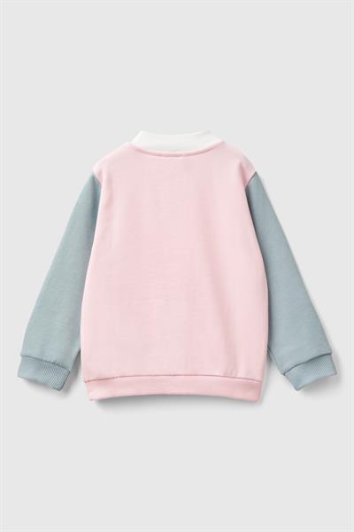 BENETTON-BG SWEATSHIRT BEYAZ