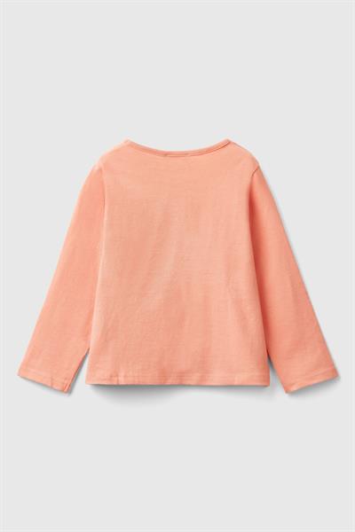 BENETTON-BG UZUN TSHIRT PEMBE