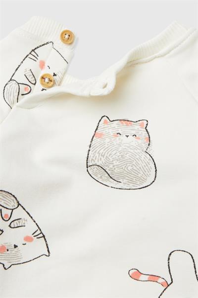 BENETTON-NB SWEAT PANTOLON SET PEMBE