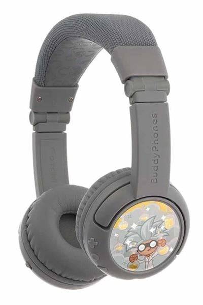 BuddyPhones Play Plus - Çocuklar İçin Kulak Üstü Kulaklık - Bluetooth - Gri Çok Renkli