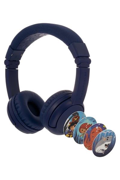 BuddyPhones Play Plus - Çocuklar İçin Kulak Üstü Kulaklık - Bluetooth - Lacivert Çok Renkli