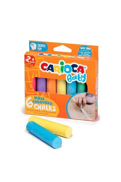 Carioca / BEBEK JUMBO RENKLİ TEBEŞİR 6 RENK 6LI 2+ YAŞ Çok Renkli