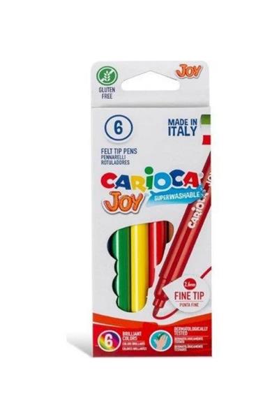 Carioca / JOY SÜPER YIKANABİLİR KEÇELİ BOYA KALEMİ 6LI Çok Renkli