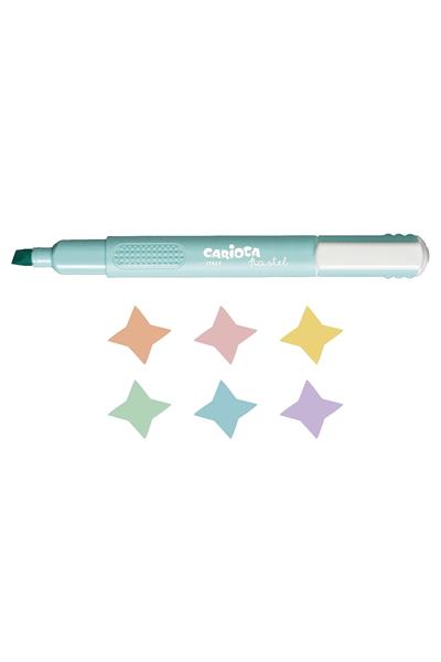Carioca / PASTEL RENK İŞARETLEME KALEMİ 6LI Çok Renkli