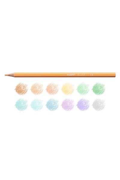 Carioca / PASTEL RENK KURU BOYA KALEMİ 12Lİ Çok Renkli