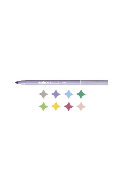 Carioca / PASTEL SÜPER YIKANABİLİR KEÇELİ KALEM 8Lİ Çok Renkli