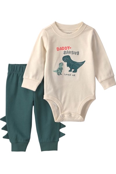 Carters  Erkek Bebek Body Pantolon Set Yeşil