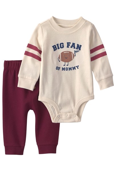 Carters  Erkek Bebek Body Pantolon Set Bordo