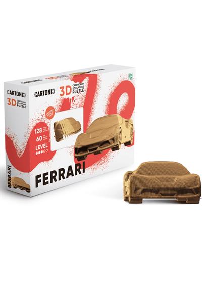 Cartonic 3D Puzzle - FERRARI Çok Renkli