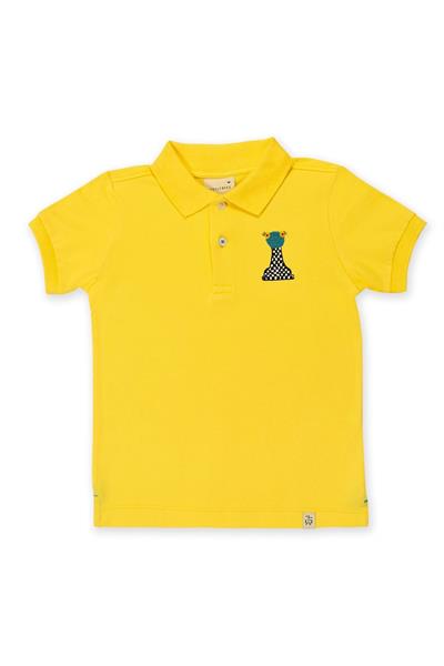 Beetlebeez / Chess the Yellow Frog Kısa Kollu Çocuk Polo Yaka T-shirt Sarı