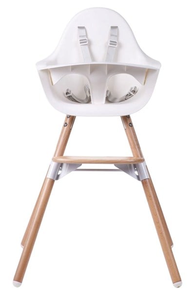 Child Home / Evolu 2 Mama Sandalyesi, Beyaz Naturel/Beyaz Tepsi) Std