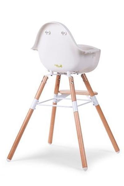Child Home / Evolu 2 Mama Sandalyesi, Beyaz Naturel/Beyaz Tepsi) Std