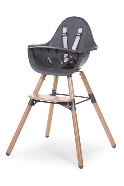 Child Home / Evolu 2 Mama Sandalyesi, Naturel / AntrasitTepsi Gri