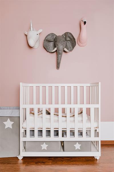 Child Home / Kanvas Kutu Sepet Gri