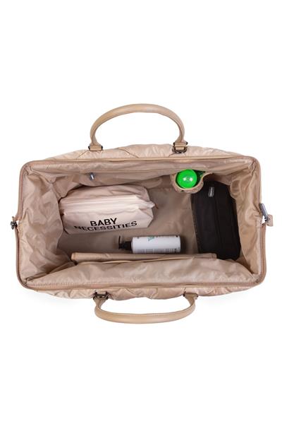 Child Home / Mommy Bag, Anne Bebek Bakım Çantası Puffy Bej