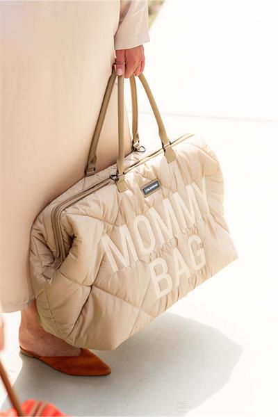 Child Home / Mommy Bag, Anne Bebek Bakım Çantası Puffy Bej