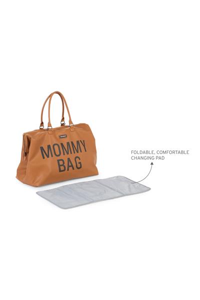 Child Home / Mommy Bag, Anne Bebek Bakım Çantası Deri Kahve