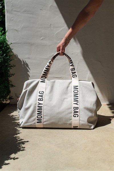 Child Home / Mommy Bag Çanta, Signature Kanvas Krem
