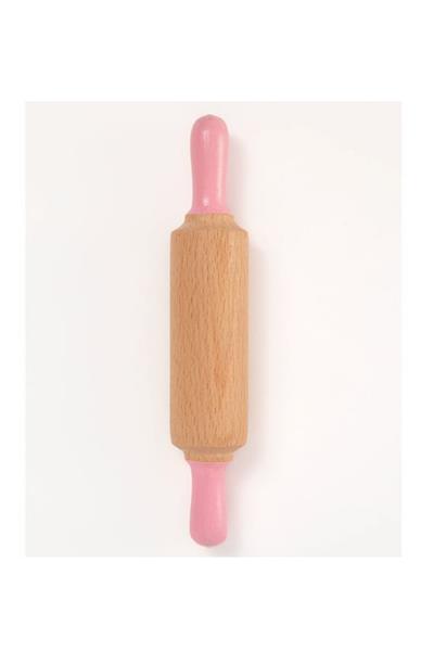 Childgen / Doğal Ahşap Merdane P.Pembe