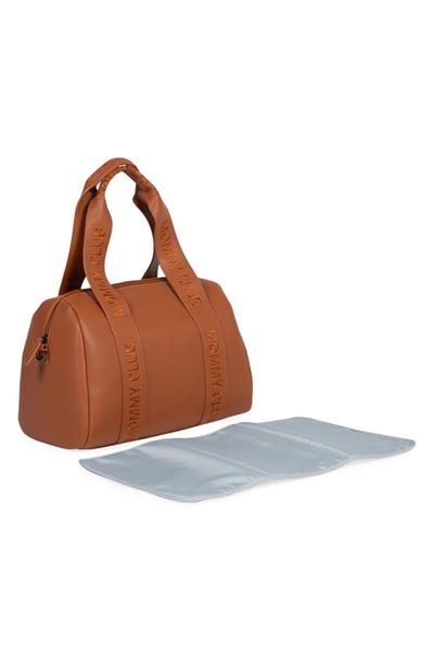 Childhome  / Mommy  Club Bag, Vegan Deri kahve Taba