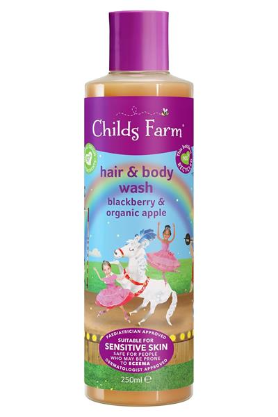 Childsfarm / Böğürtlen ve organik elma özlü Çocuk saç ve vücut şampuanı Renksiz