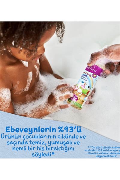 Childsfarm / Böğürtlen ve organik elma özlü Çocuk saç ve vücut şampuanı Renksiz