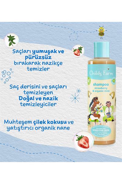 Childsfarm / Çilek ve organik nane özlü bebek şampuanı Renksiz