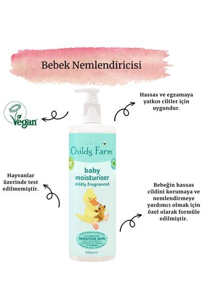 Childsfarm / Hafif kokulu Bebekler için Nemlendirici Renksiz