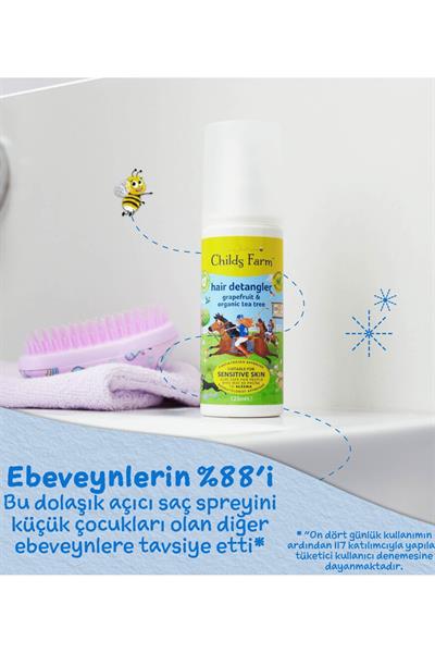 Childsfarm / Kolay tarama Çocuk saç spreyi Renksiz