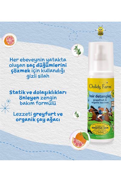 Childsfarm / Kolay tarama Çocuk saç spreyi Renksiz