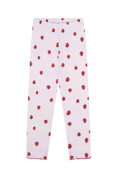 Antebies / Çilek Uzun Kollu Pijama Takımı Pembe