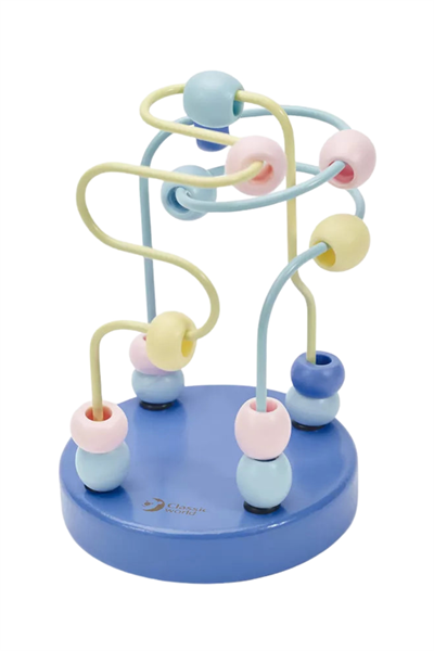 Classic World Ahşap Boncuklu Labirent - Mavi Çok Renkli