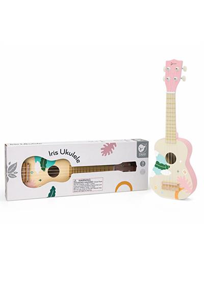 Classic World Ahşap Iris Ukelele - Pembe Çok Renkli