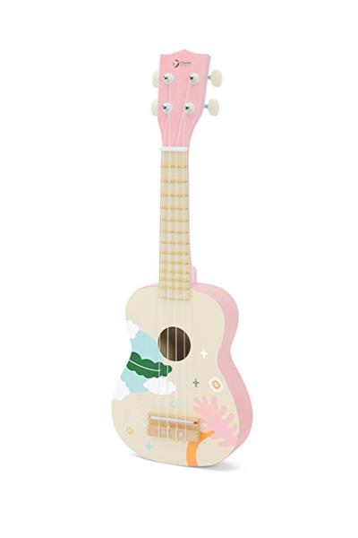 Classic World Ahşap Iris Ukelele - Pembe Çok Renkli