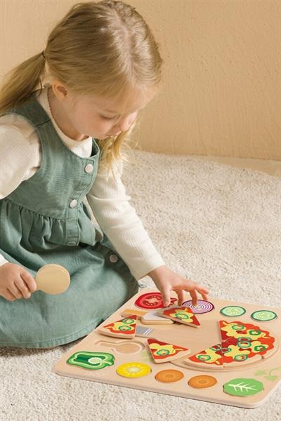 Classic World Ahşap Pizza Yapbozu Çok Renkli