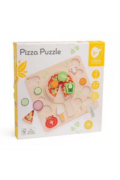 Classic World Ahşap Pizza Yapbozu Çok Renkli