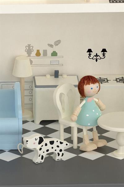 Classic World Ahşap Vintage Bebek Evi Çok Renkli