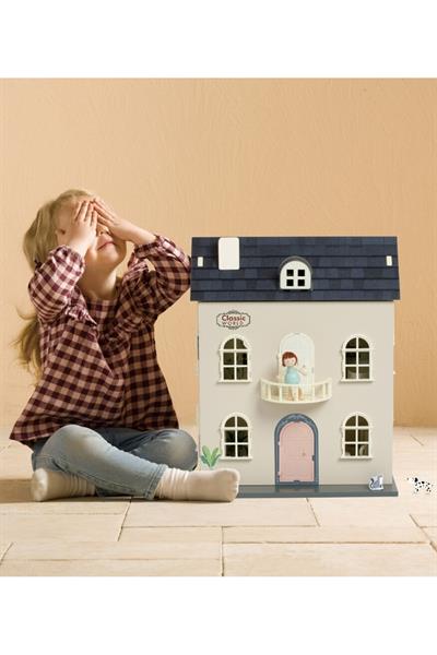 Classic World Ahşap Vintage Bebek Evi Çok Renkli