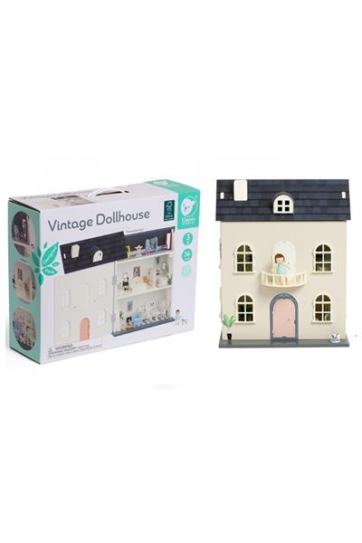 Classic World Ahşap Vintage Bebek Evi Çok Renkli