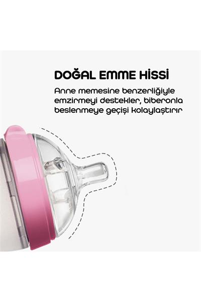 Comotomo Biberon 250 ml Pembe