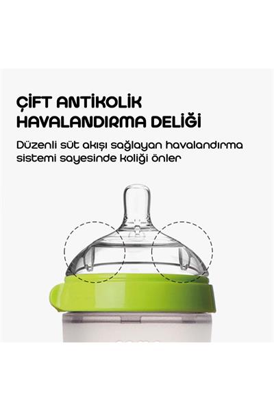 Comotomo Biberon 250 ml Yeşil