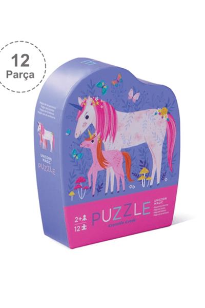 Crocodile Creek Mini Puzzle - 12 Parça - Unicorn Çok Renkli