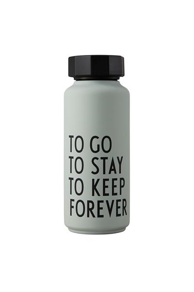 DESIGN LETTERS/ÇELİK TERMOS ŞİŞE 500 ml GREY