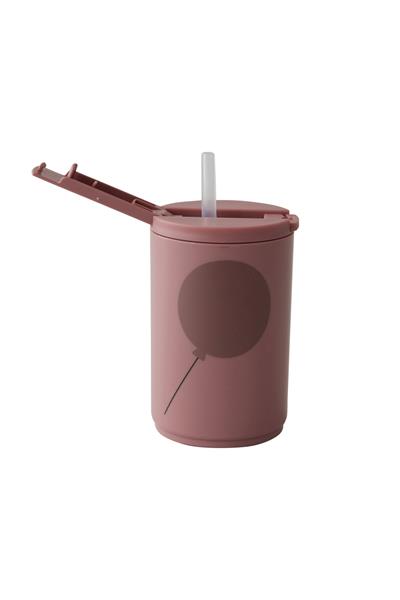 DESIGN LETTERS/ÇOCUKLAR İÇİN PİPETLİ BARDAK - 330 ml Rose