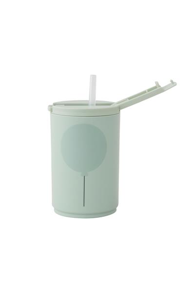 DESIGN LETTERS/ÇOCUKLAR İÇİN PİPETLİ BARDAK - 330 ml GREEN
