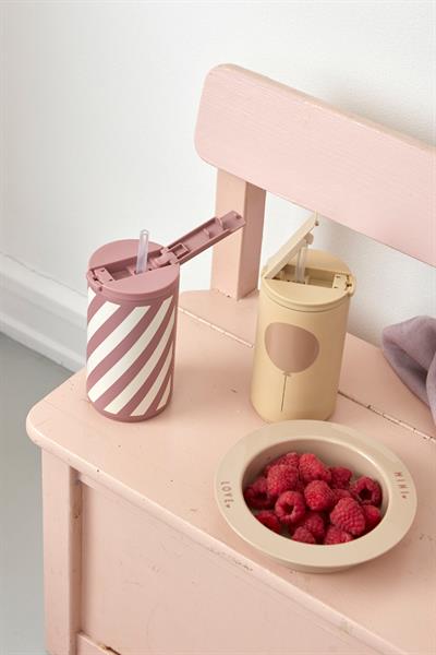 DESIGN LETTERS/PİPETLİ TERMOS SULUK 330 ml Beige