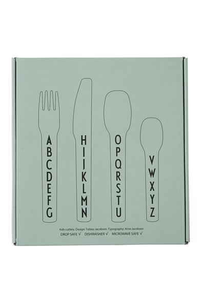 DESIGN LETTERS/TRİTAN ÇATAL BIÇAK KAŞIK SETİ GREEN