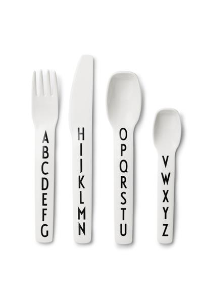 DESIGN LETTERS/TRİTAN ÇATAL BIÇAK KAŞIK SETİ White