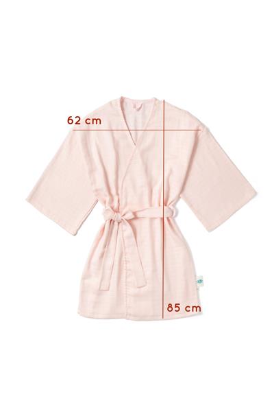 Deux Lapins / Anne Kimono Sabahlık - Pembe