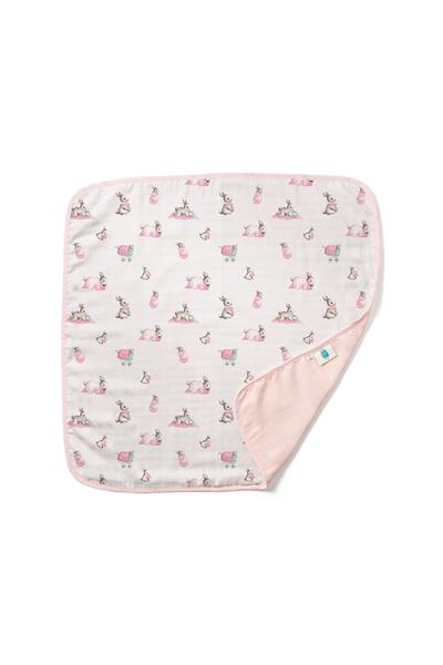 Deux Lapins /  Bébé Lapin Çift Kat Müslin Battaniye std